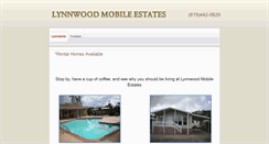 Desktop Screenshot of lynnwoodmobileestates.com